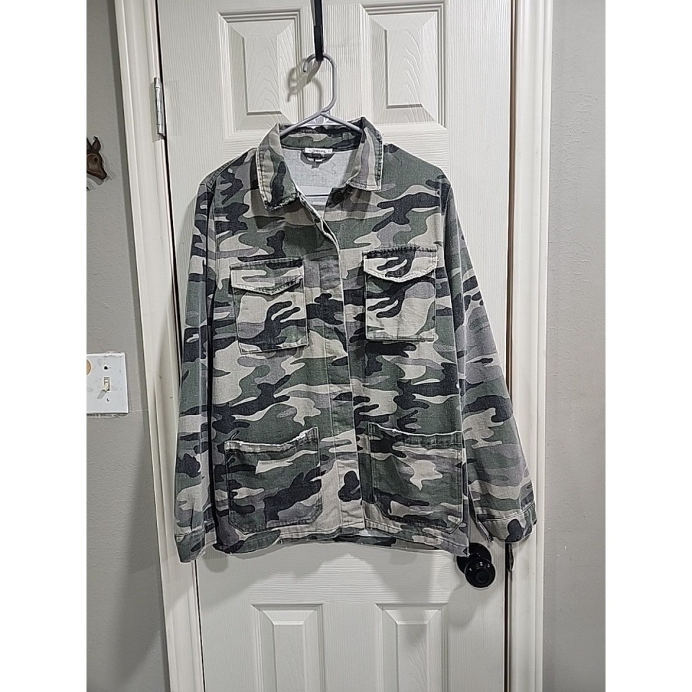 Jodifl Camo Chore Jacket Medium Utility Military‎ 4 Pocket Cotton